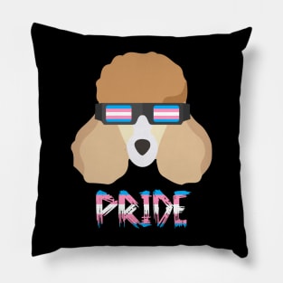 Poodles Transgender Flag Lgbt Pillow