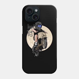 Vespa racing vector art design style Phone Case