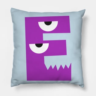 E Lettering Pillow