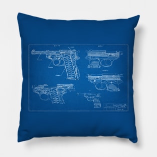 Pistol Blueprint Pillow