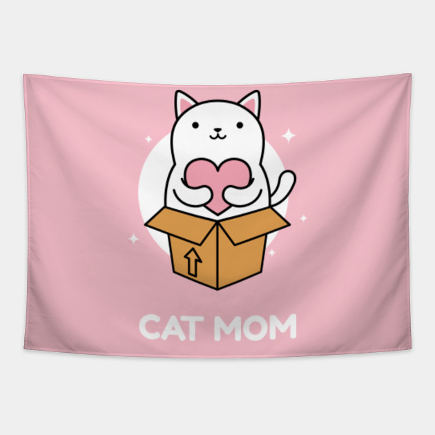 Cat Mom Mothers Day Cat Moms Tapestry Teepublic