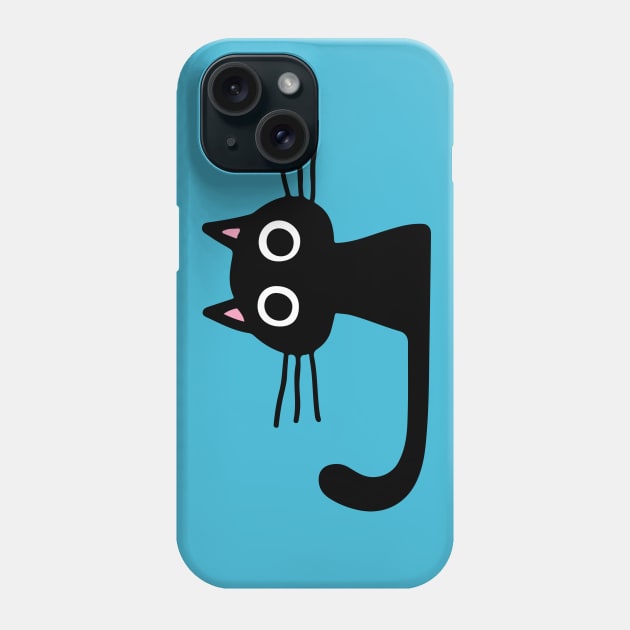 Cutie Kitty Cat Wide Eyed Black Kitten Phone Case by Coffee Squirrel