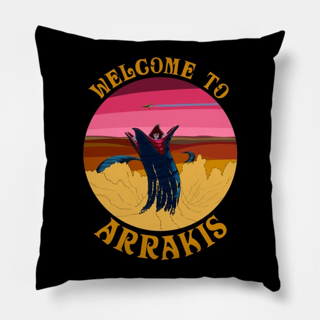 Welcome to Arrakis Pillow by krls