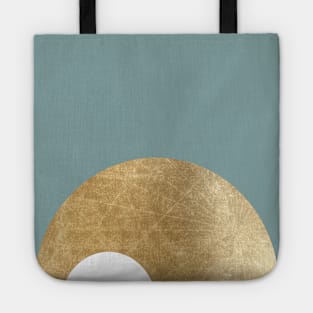 Teal geometric Tote