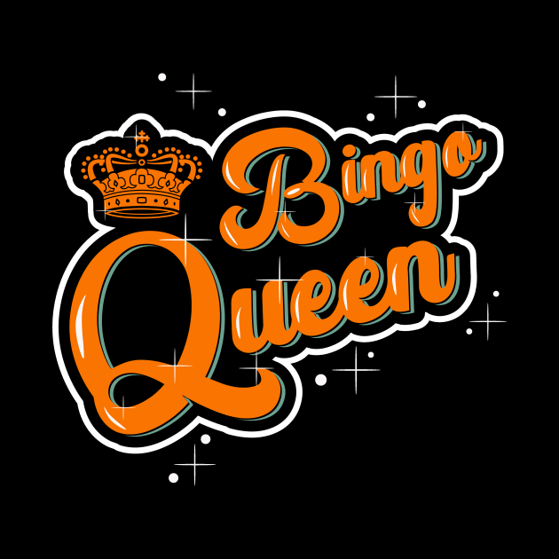 Bingo Queen Retro Bingo by shirts.for.passions