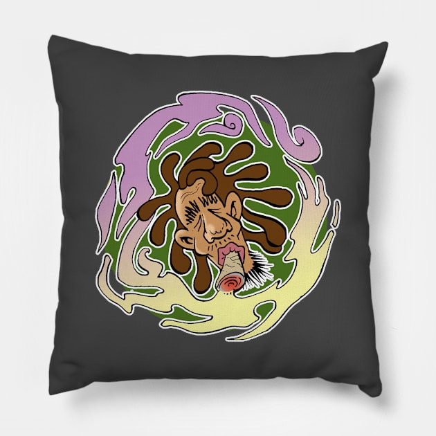 Smoking Pot Pillow by Vick Debergh