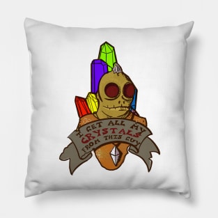 my crystal dealer Pillow