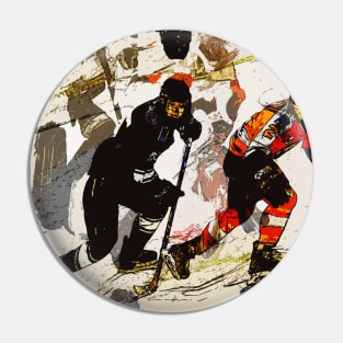 Wipe Out - Hockey Players Pin