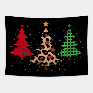 Merry Christmas Trees Tapestry