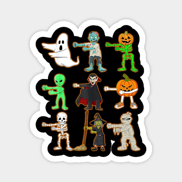 Halloween Floss Like A Monsters Boys Girls Kids Magnet by paveldmit