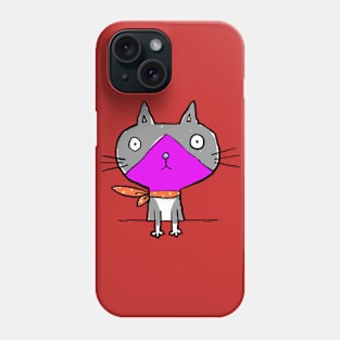 Cat hungry bengong Phone Case