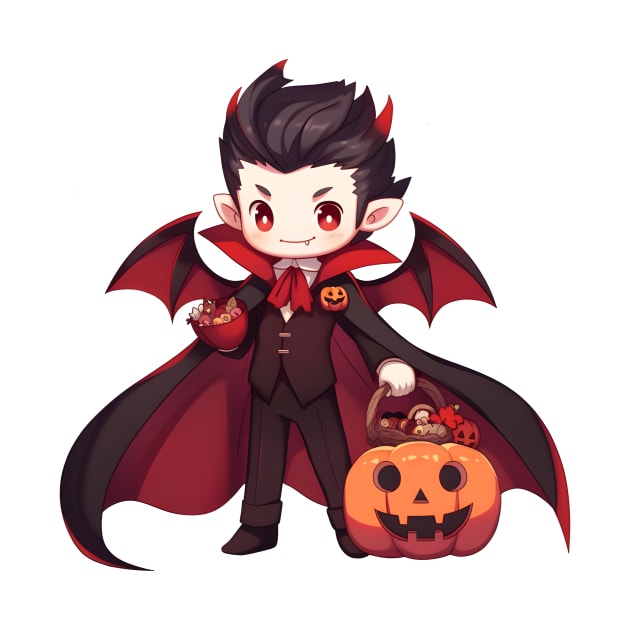 Vampire Halloween Shirt by ragil_studio