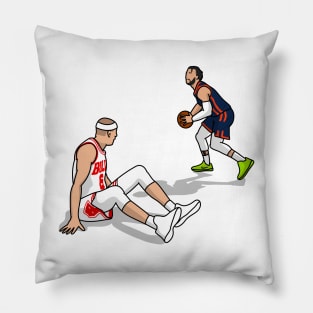 brunson make a crossover on caruso Pillow