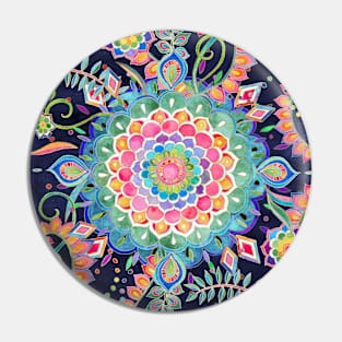 Color Celebration Mandala Pin