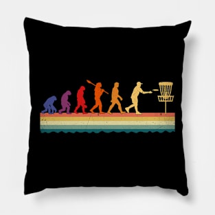 Disc Golf Evolution Funny Disc Golfer Pillow