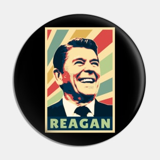 Ronald Reagan Vintage Colors Pin