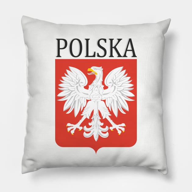 Polska Coat of Arms Pillow by General-Rascal