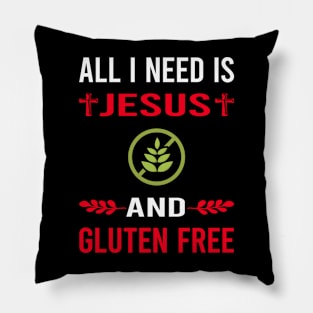 I Need Jesus And Gluten Free Pillow