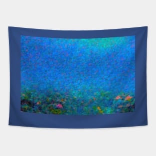 Coral Reef Pointillism Tapestry