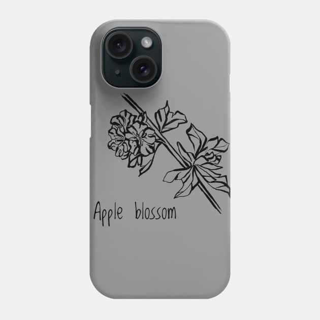 Apple blossom Phone Case by Art by Taya 