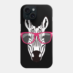 Zebra africa cartoon funny animals Phone Case