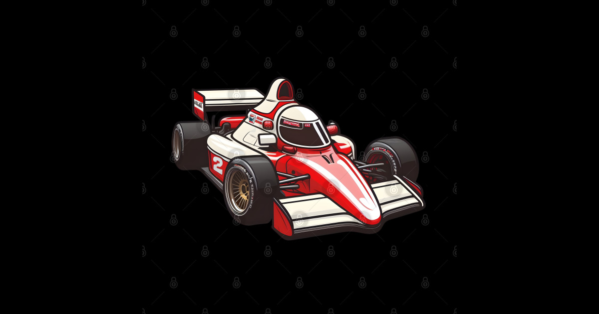 Cute Formula 1 Race Car - Formula 1 - Sticker | TeePublic
