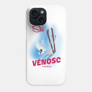 Vénosc France to Ski Phone Case