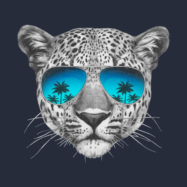 Leopard with sunglasses by AnimalsFashion