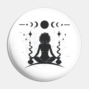 Meditation Goddess Pin