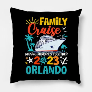 Orlando Cruise 2023 Family Friends Group Vacation Pillow