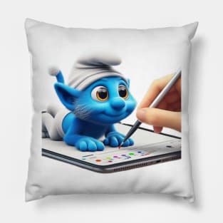 Smurf cat meme Pillow