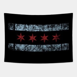 Chicago Flag Retro Windy City Graphic Tapestry