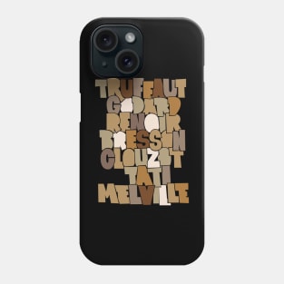 French Cult Movie Directors - nouvelle vague Phone Case