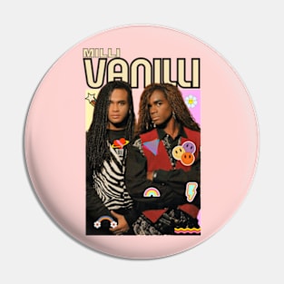 milli vanilli art 90s style retro vintage 80s Pin