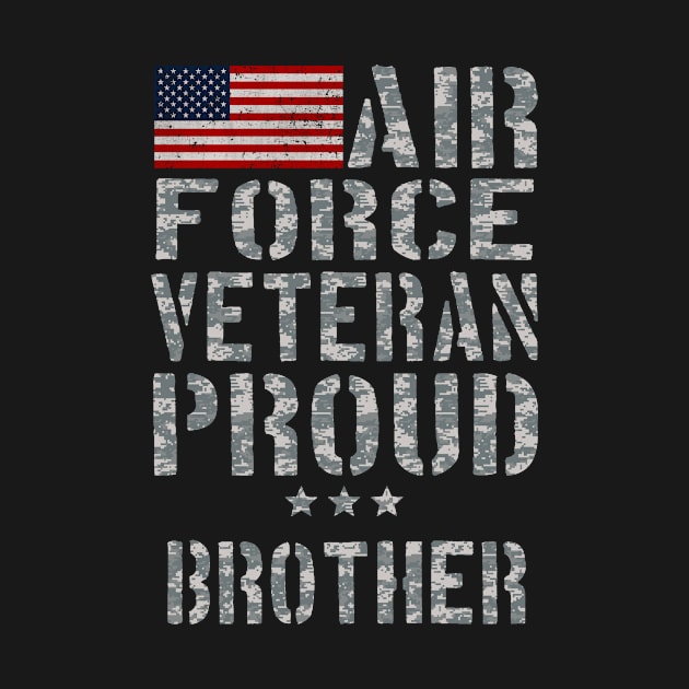 Airforce Veteran Proud Brother TShirt by andytruong