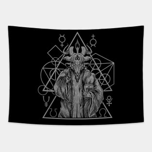 Occult Sacred Geometry Baphomet Tapestry