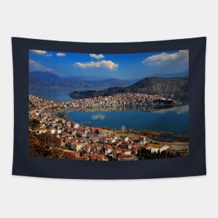 Kastoria & Orestiada lake - Macedonia, Greece Tapestry