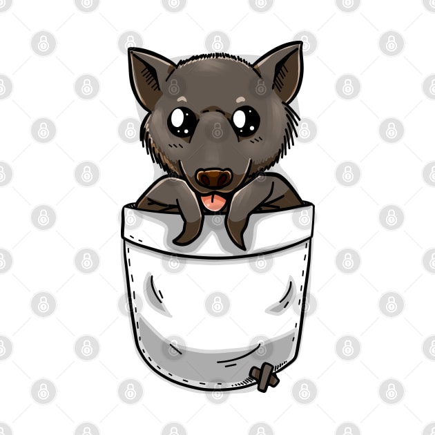 Cute Pocket Fruit Bat by TechraPockets