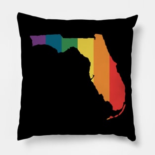 Florida State Rainbow Pillow