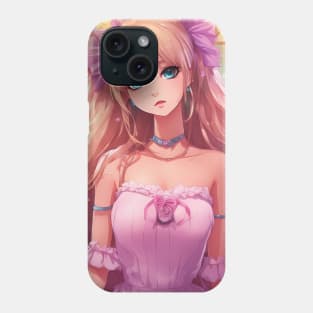 nasty pink of anime girl Phone Case