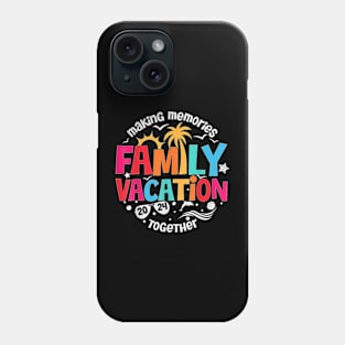 Family Vacation 2024 Beach Matching Family Summer Vacation T-Shirt Phone Case