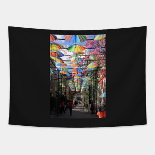 Umbrella Street, Puerto Plata, Dominican Republic Tapestry