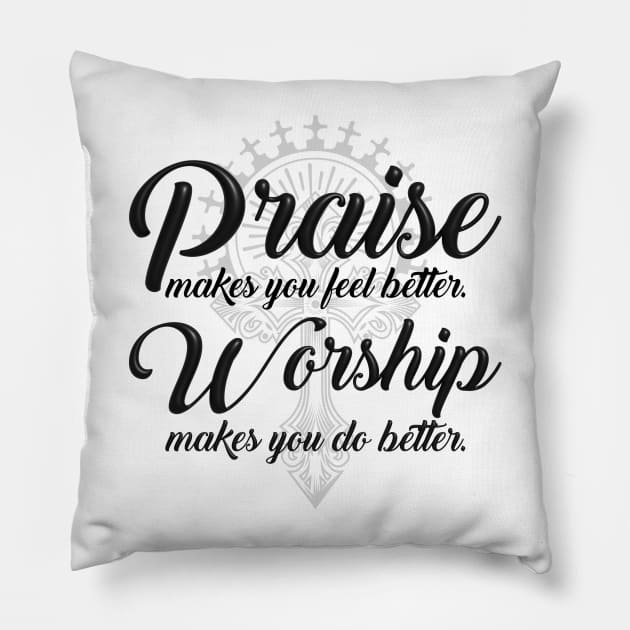 Praise and Worship Pillow by King Of HBCUs