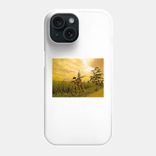 Biking at Sunset Phone Case