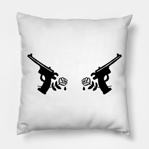 Violence & Roses Pillow by LadyMorgan