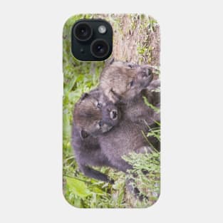 Gray Wolf Pups Phone Case