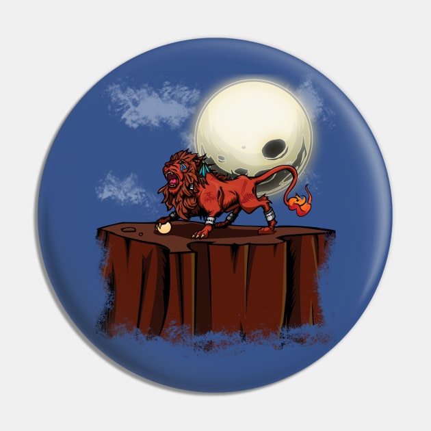 Red XIII Pin by Beanzomatic