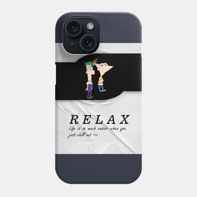 Phineas and Ferb chill out 02 Phone Case by Nangers Studio