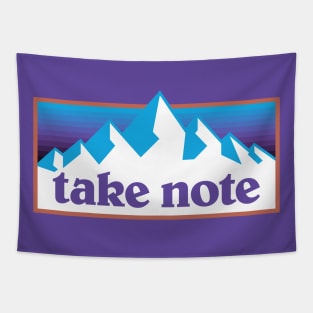 Take Note Mountains 2 Tapestry