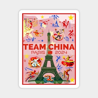 Team China - Paris 2024 Magnet